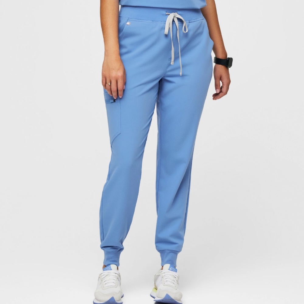 FIGS Ceil Blue Zamora High Waisted Scrub Pants NWT